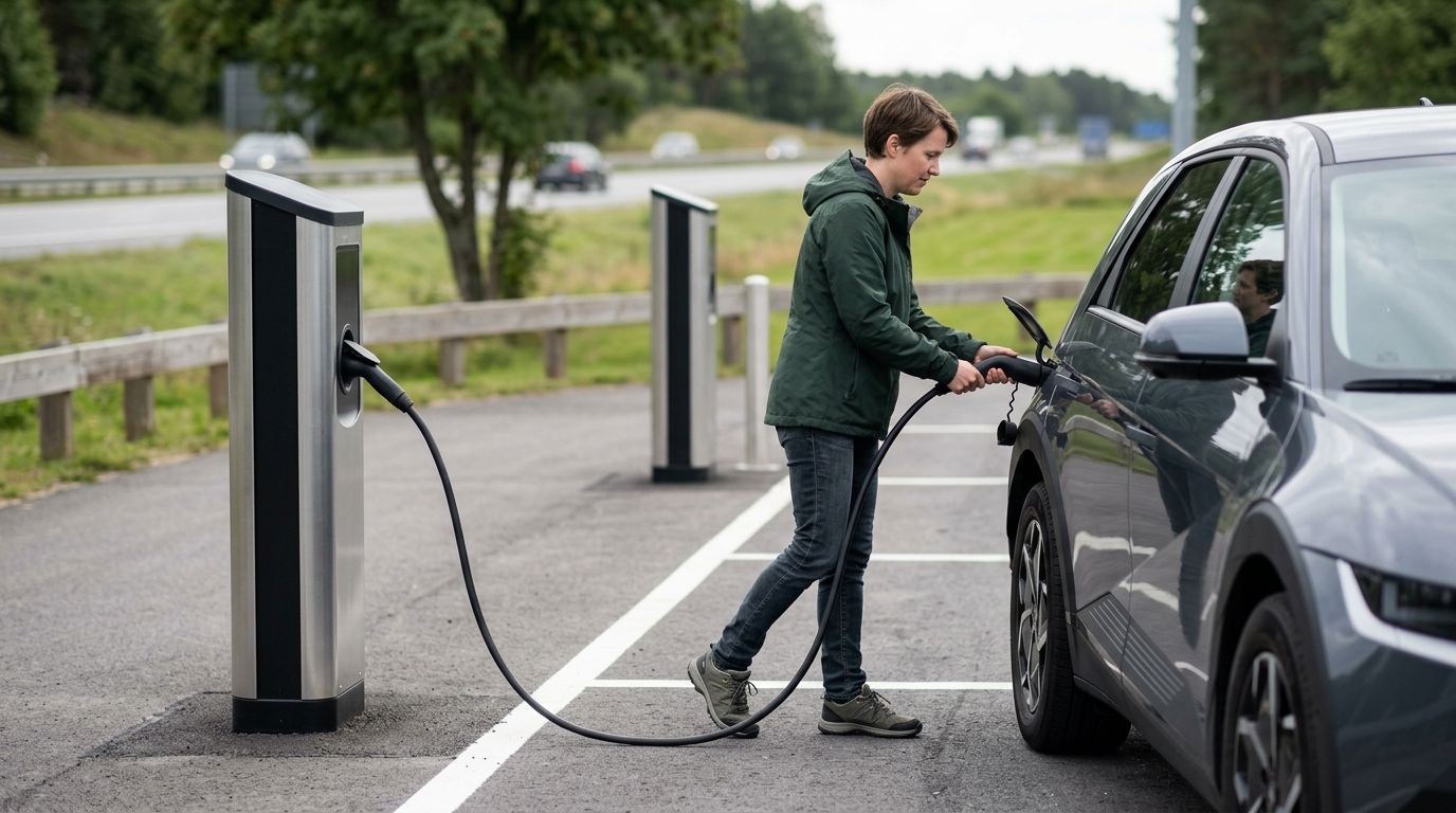 Jak prawidłowo ładować samochód elektryczny w trasie?
